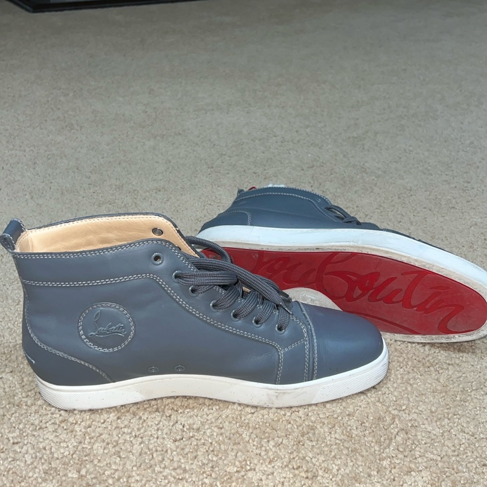 Men’s Christian Louboutin grey sneakers